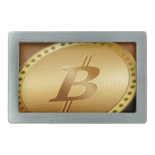Bitcoin 2 rectangular belt buckle