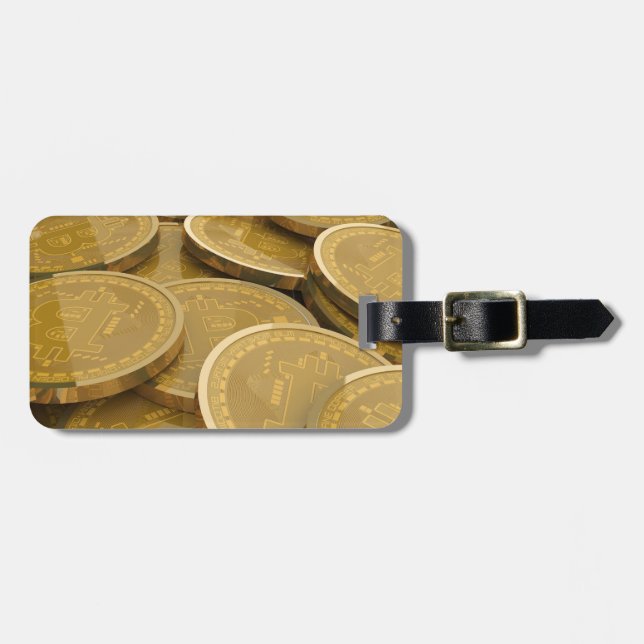 Bitcoin 7 luggage tag (Front Horizontal)
