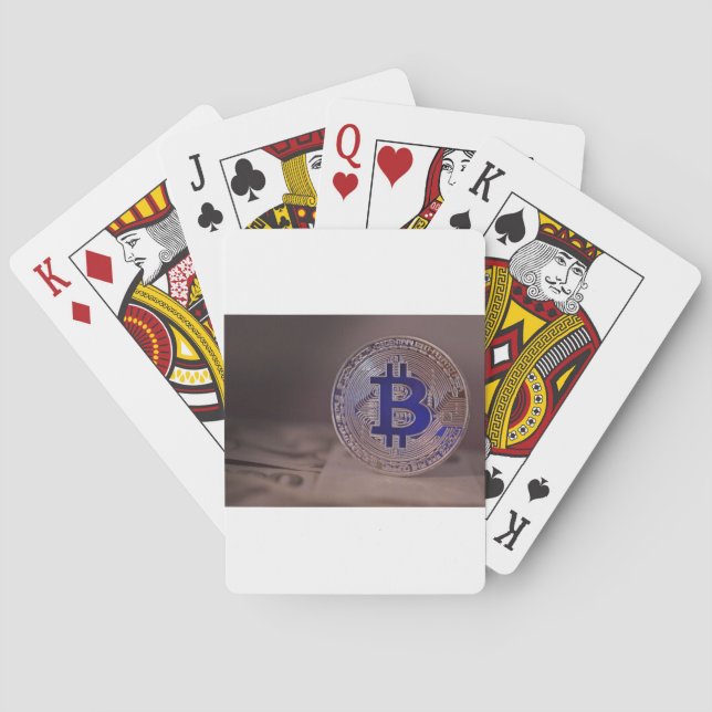 Bitcoin 8 poker cards (Back)