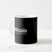 Bitcoin Accepted Here Crypto Currency Trader Inves Coffee Mug (Front Left)