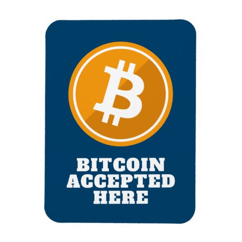 Bitcoin Accepted Here _ digital cryptocurrency Mag Magnet