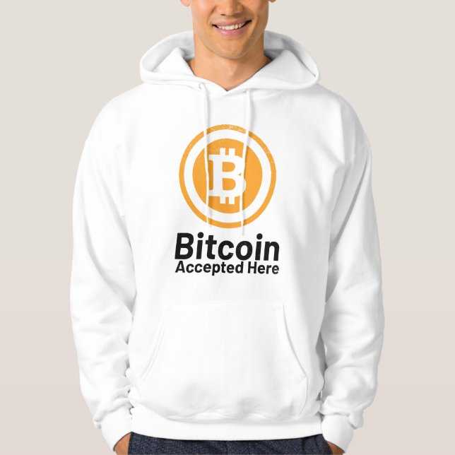 Bitcoin Accepted Here Hoodie (Front)
