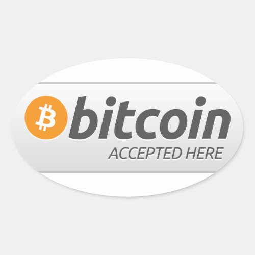 bitcoin accepted here Sticker