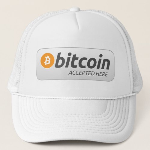 Bitcoin _ Accepted Here Trucker Hat
