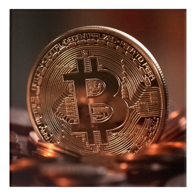 Bitcoin Acrylic Wall Art (Front)