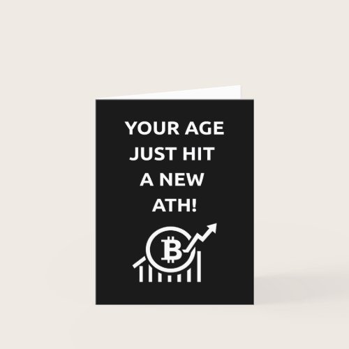 Bitcoin All Time High Birthday Card