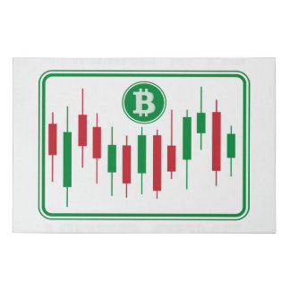Bitcoin and Cryptocurrency Art Wall Designs Faux Canvas Print
