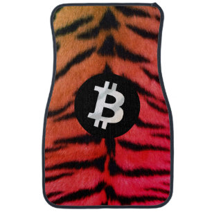 Bitcoin Animal (Tiger, Style 2) Car Floor Mat
