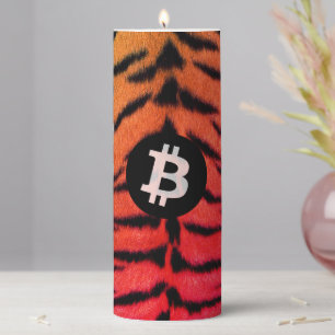 Bitcoin Animal (Tiger, Style 2) Pillar Candle