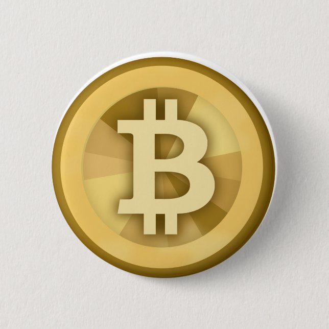 BITCOIN Anonymous MONEY DIGITAL Currency BTC Button (Front)