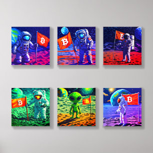 Bitcoin Astronaut Acrylic Photo Tile