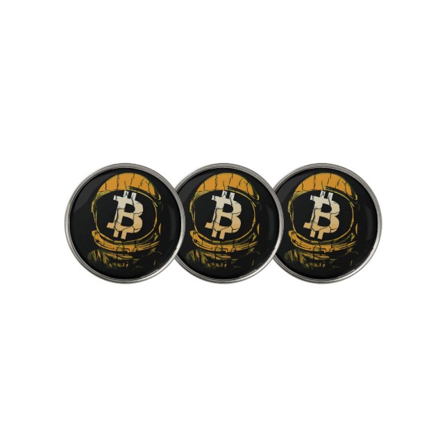 Bitcoin Astronaut-Crypto Astronaut Golf Ball Marker (3 Up)
