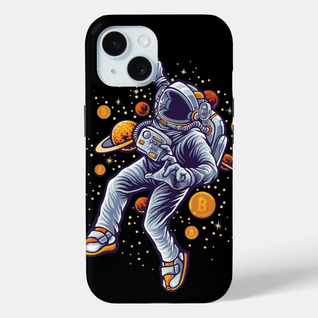 Bitcoin Astronaut to the moon - Bitcoin Crypto  Case-Mate iPhone Case (Back)