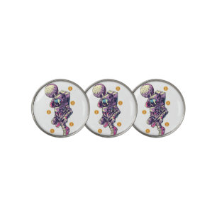 Bitcoin Astronaut to the moon - Bitcoin Crypto  Golf Ball Marker