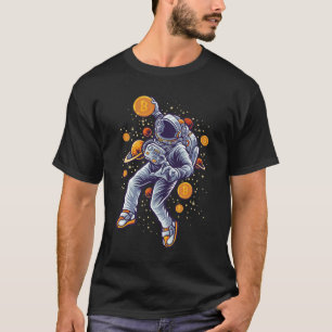 Bitcoin Astronaut to the moon - Bitcoin Crypto  T-Shirt