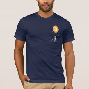 Bitcoin Astronaut to the moon - Btc Crypto T-Shirt