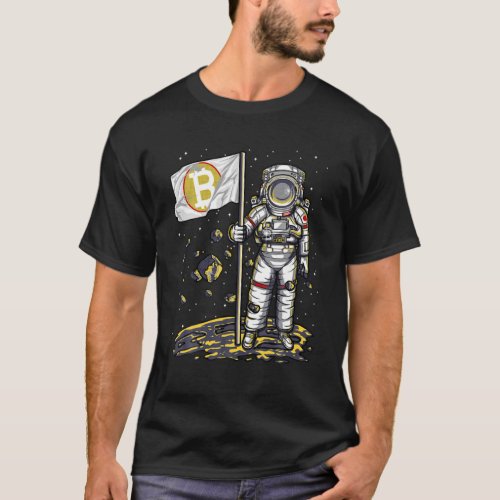 Bitcoin Astronaut _ To The Moon Satoshi Nakamoto T_Shirt