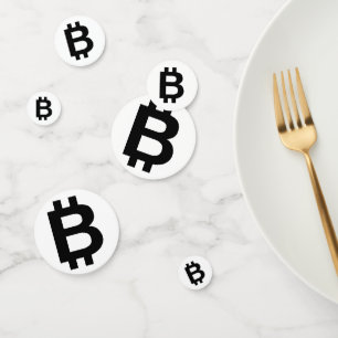 Bitcoin B Bold Table Confetti