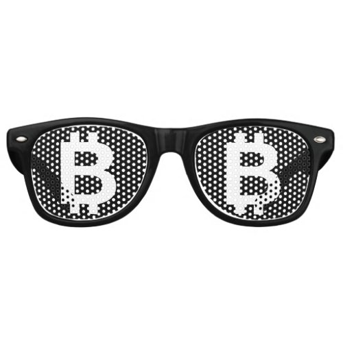 Bitcoin B Cool Party Retro Sunglasses