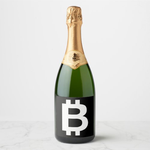 Bitcoin B Cool Sparkling Wine Label