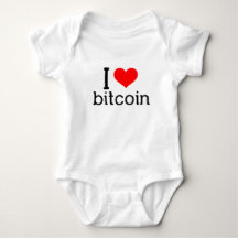 Bitcoin Baby Strampler i love bitcoin