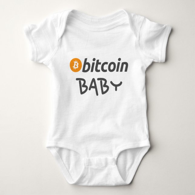 Bitcoin Babygrow Baby Bodysuit (Front)