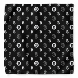 Bitcoin Bandana black and white