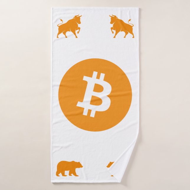 Bitcoin Bath Towel Set (Bath Towel)