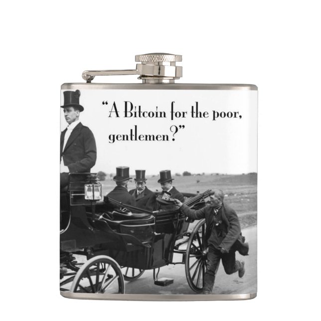 Bitcoin Beggar Flask (Front)