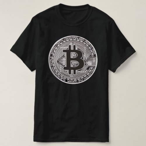 Bitcoin Bit Coin Crypto BTC Logo Cryptocurrency T_Shirt