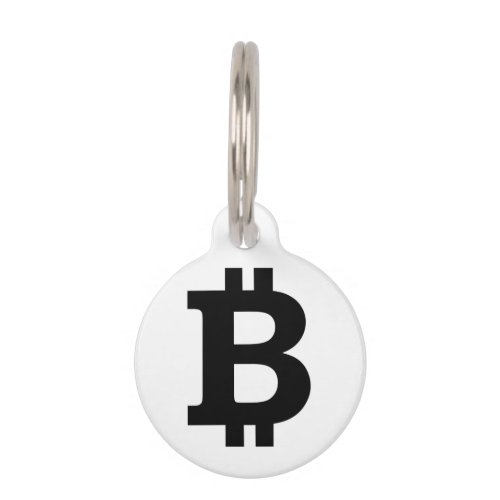 Bitcoin Black BCB Pet ID Tag