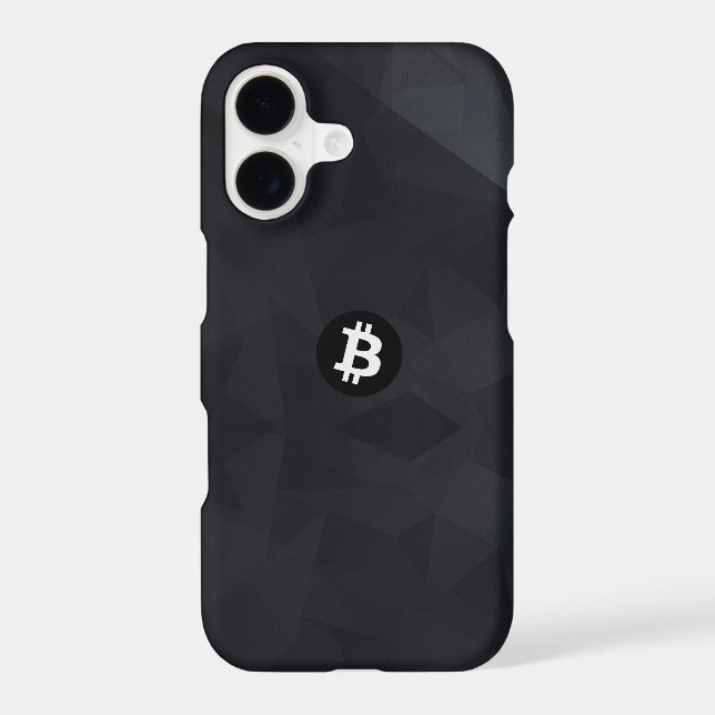 Bitcoin Black Crystal Case-Mate iPhone Case (Back)
