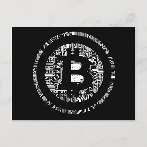 Bitcoin Black edition Postcard