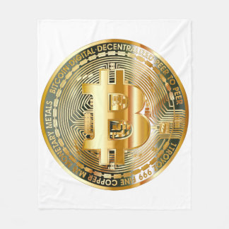 Bitcoin Blanket: Cozy up to the Future of Currency Fleece Blanket