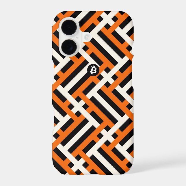 Bitcoin Blockchain iPhone Case (Back)