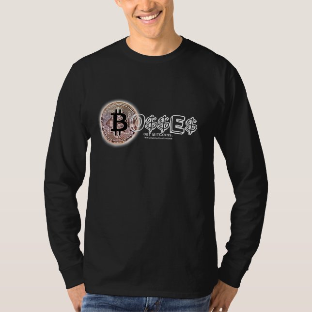 Bitcoin Bo$$ Longsleeve Tee (Front)
