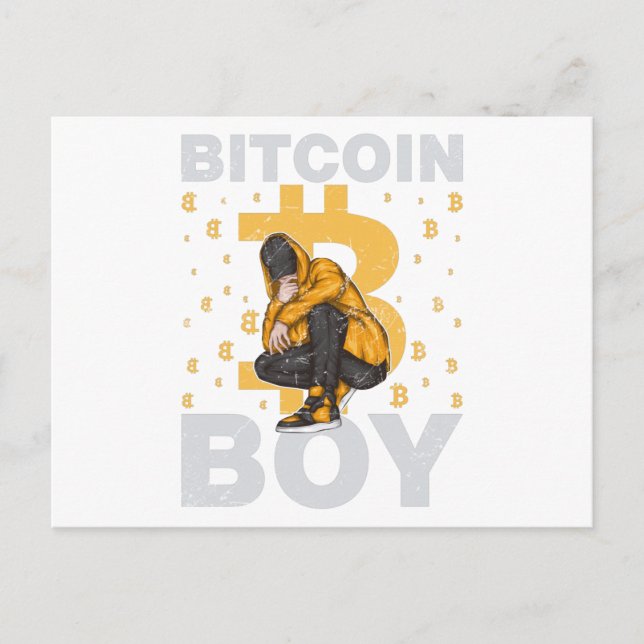 Bitcoin Boy Postcard (Front)