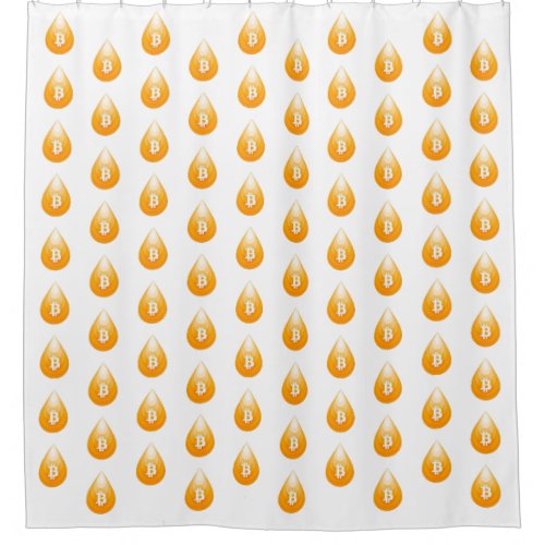 Bitcoin btc crypto blockchain money ethereum shower curtain