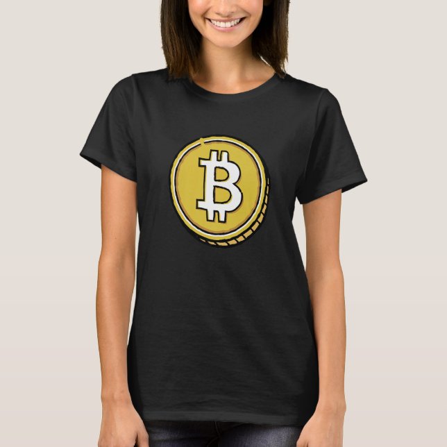 Bitcoin BTC Cryptocurrency Trader  For Crypto Inve T-Shirt (Front)