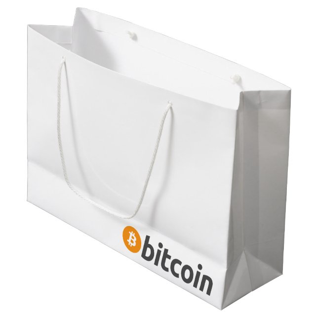 Bitcoin BTC Gift Bag (Front Angled)