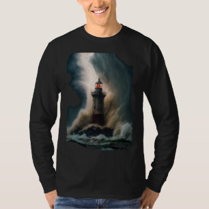 Bitcoin BTC Lighthouse Nautical Hard Money Ocean L T-Shirt