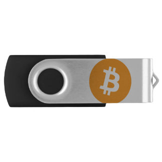 Bitcoin BTC Logo Crypto Blockchain Shirt Flash Drive