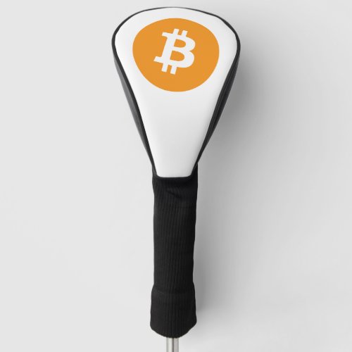 Bitcoin BTC Logo  Golf Club Head Cover