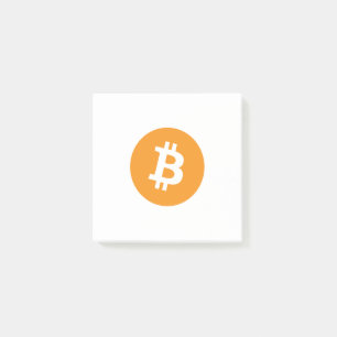 Bitcoin BTC Logo Post-it Notes