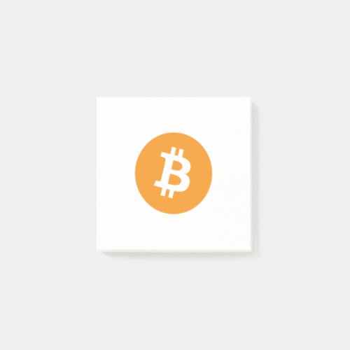 Bitcoin BTC Logo  Post_it Notes