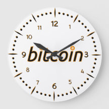 Bitcoin BTC Roman Numeral Wall Clock