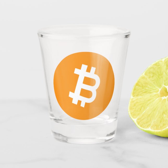 Bitcoin BTC Shot Glass (Front)