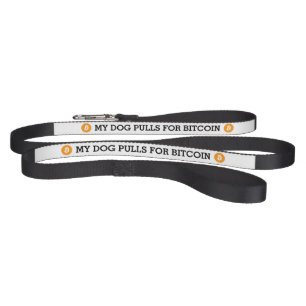 BITCOIN - BTC - Standard Size Dog Leash, Black Pet Leash