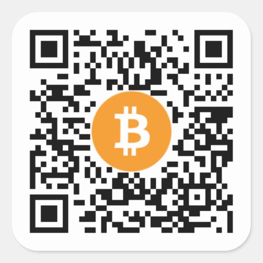 bitcoin qr code sticker