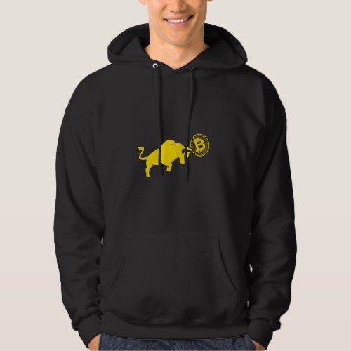 Bitcoin Bull Cryptocurrency Trader Digital Money C Hoodie